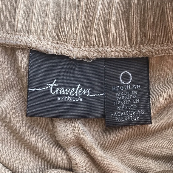 TRAVELERS by Chico’s Classic No Tummy Pants nude gold size 0 or small - Picture 10 of 11